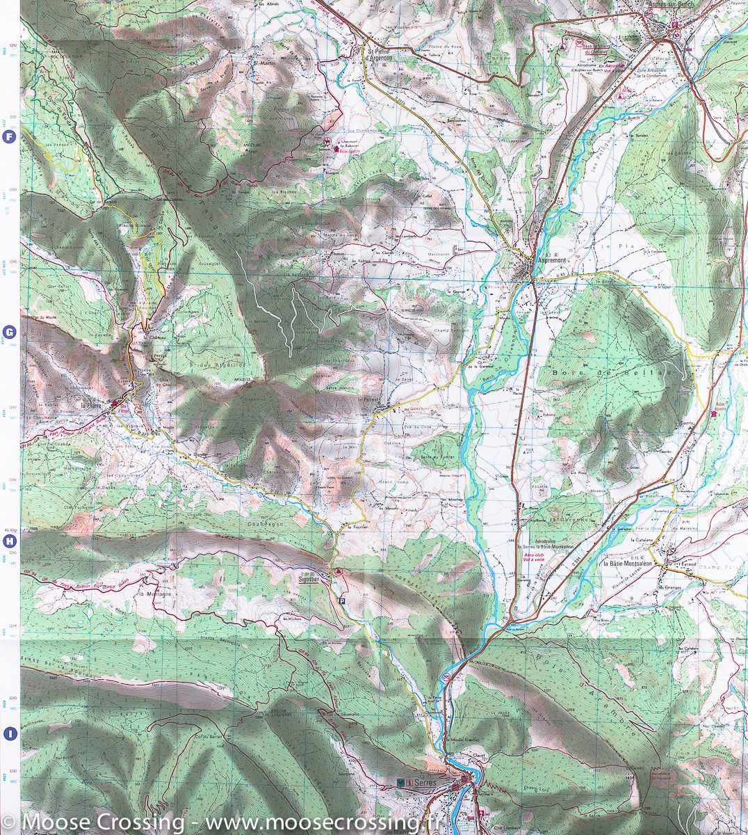 Carte TOP 25 n° 3338 OT - Serres, Veynes & Haut Buëch (Alpes) | IGN carte de randonnée IGN