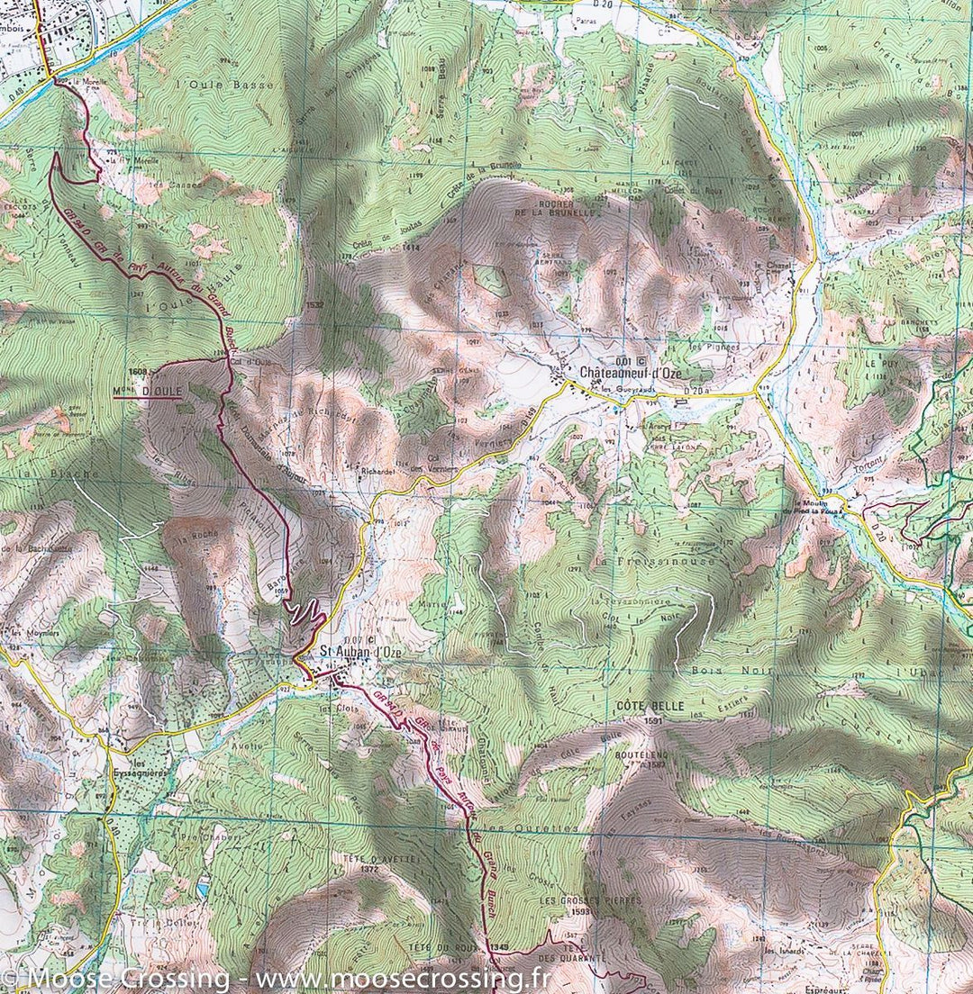 Carte TOP 25 n° 3338 OT - Serres, Veynes & Haut Buëch (Alpes) | IGN carte pliée IGN 