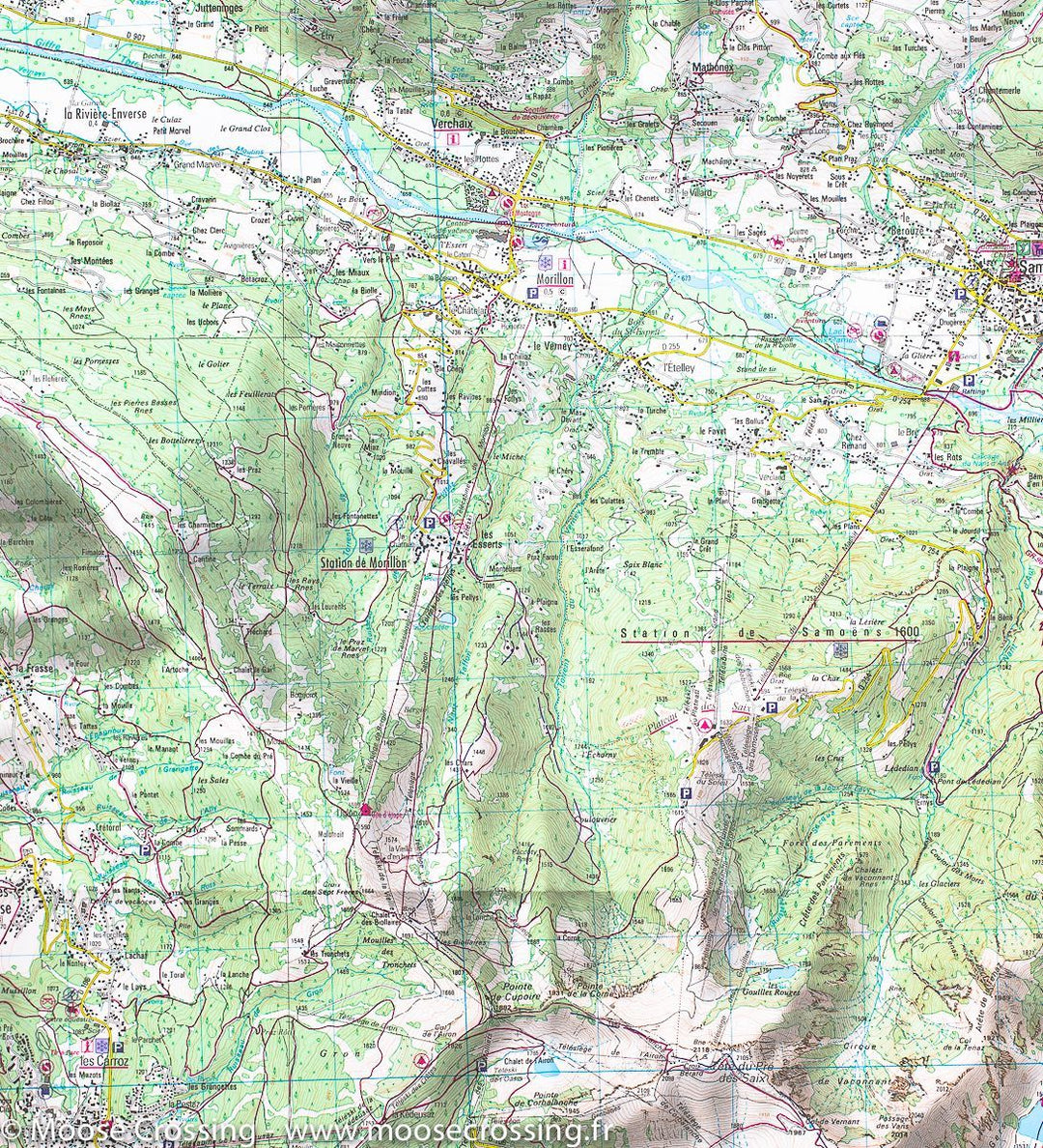Carte TOP 25 n° 3429 ET - Bonneville (Alpes) | IGN carte pliée IGN 
