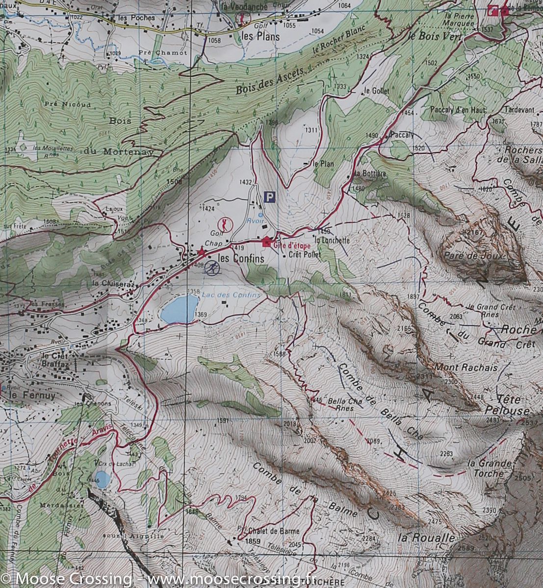 Carte TOP 25 n° 3430 ET - La Clusaz & Grand-Bornand (Alpes) | IGN carte de randonnée IGN