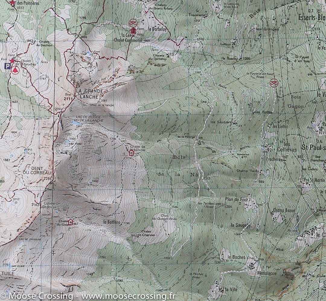 Carte TOP 25 n° 3432 ET - Albertville (Alpes) | IGN carte pliée IGN 