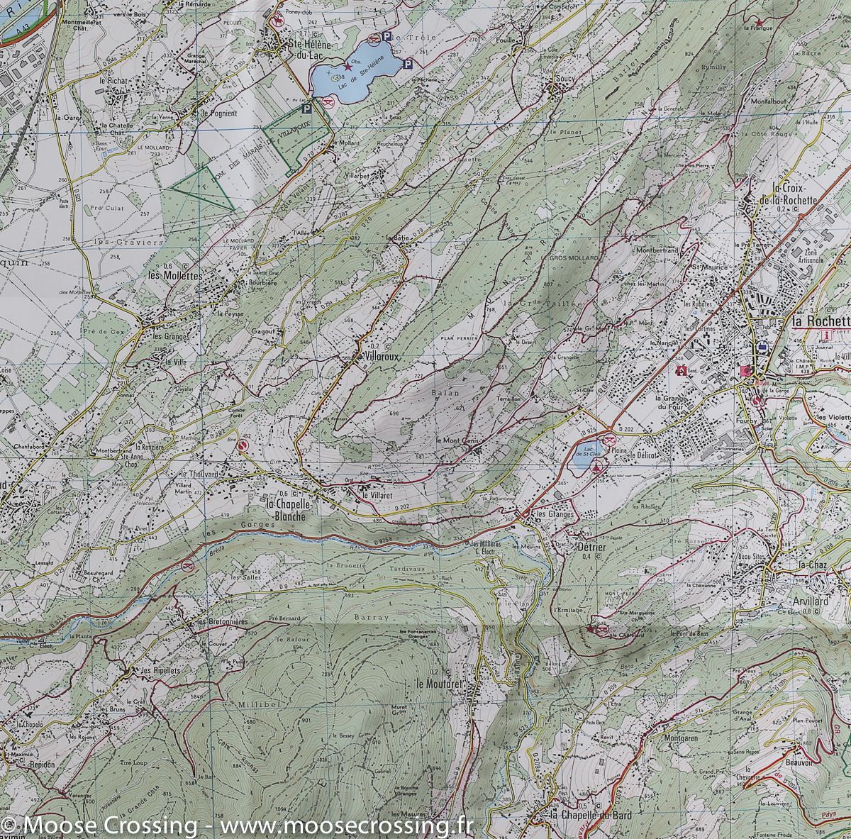Carte TOP 25 n° 3433 OT - Allevard, Massif de Belledonne Nord (Alpes) | IGN carte de randonnée IGN