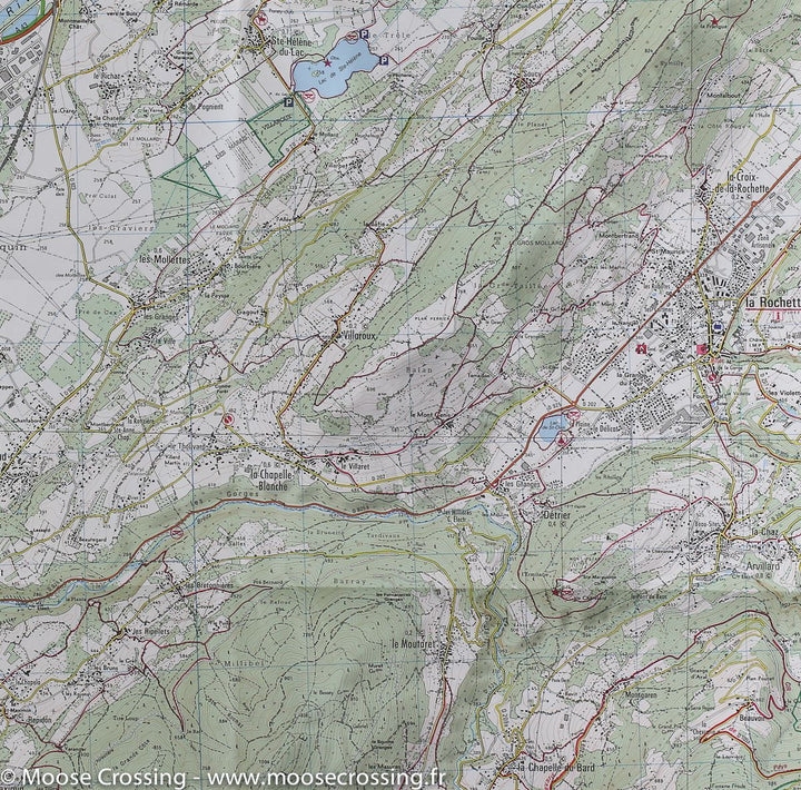 Carte TOP 25 n° 3433 OT - Allevard (Massif de Belledonne Nord, Alpes) | IGN carte pliée IGN 