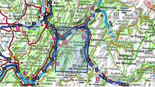 Carte TOP 25 n° 3433 OT - Allevard, Massif de Belledonne Nord (Alpes) | IGN carte de randonnée IGN