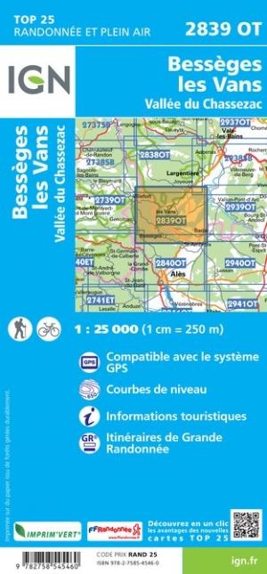 Carte TOP 25 n° 3437 OT - Champsaur, Vieux Chaillol (PN des Ecrins, Alpes) | IGN carte pliée IGN 