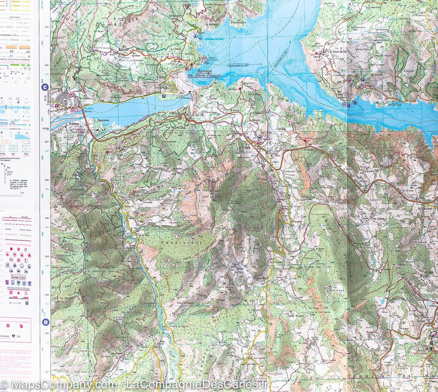 Top 25 map No. 3438 ETR (Resistant) - Embrun, Serre-Ponçon Lake | IGN ...