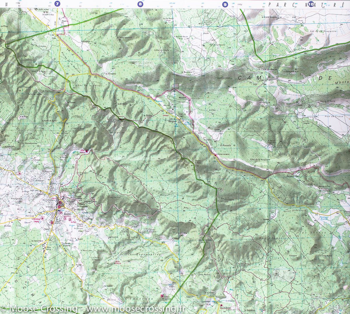 Carte TOP 25 n° 3443 OT - Aups & Salernes | IGN carte de randonnée IGN
