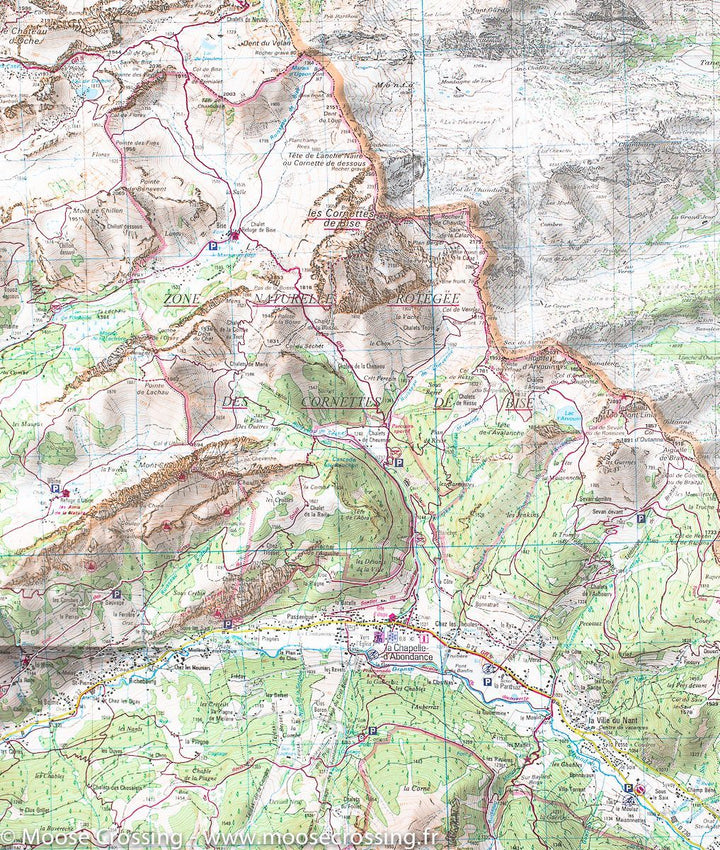 Carte TOP 25 n° 3528 ET - Morzine & Massif du Chablais (Alpes) | IGN carte pliée IGN 