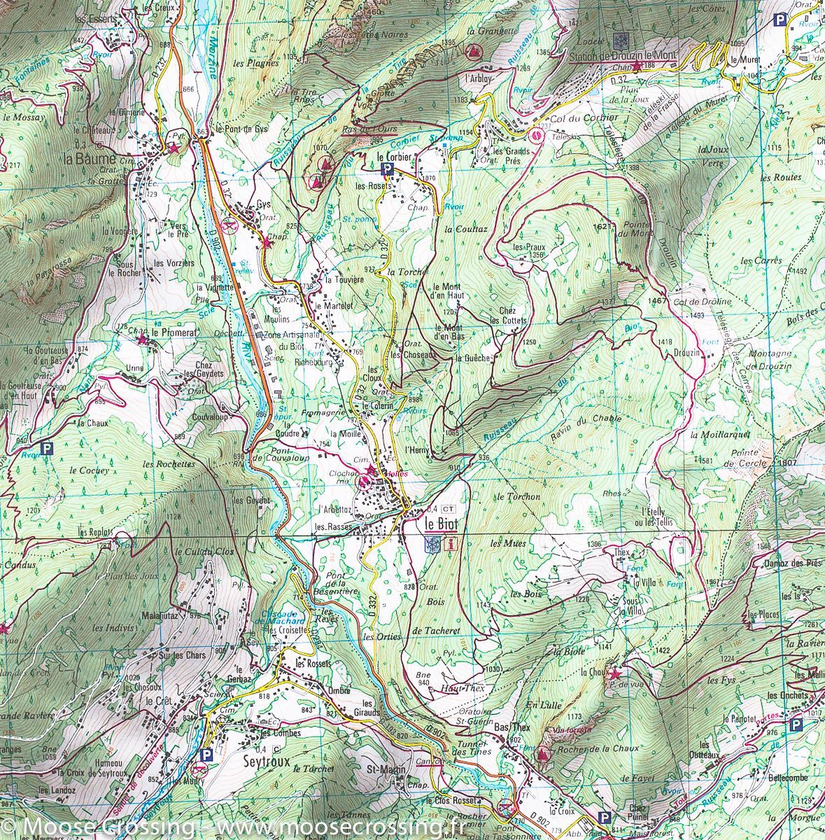 Carte TOP 25 n° 3528 ET - Morzine & Massif du Chablais (Alpes) | IGN carte de randonnée IGN