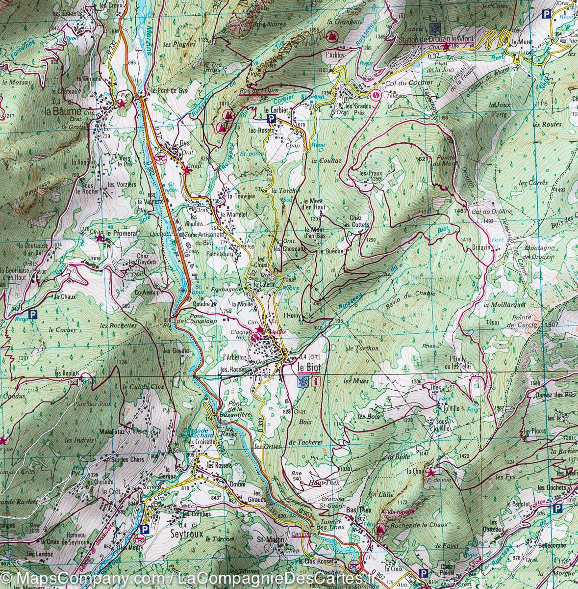 Carte TOP 25 n° 3528 ETR (résistante) - Morzine & Massif du Chablais (Alpes) | IGN carte de randonnée IGN