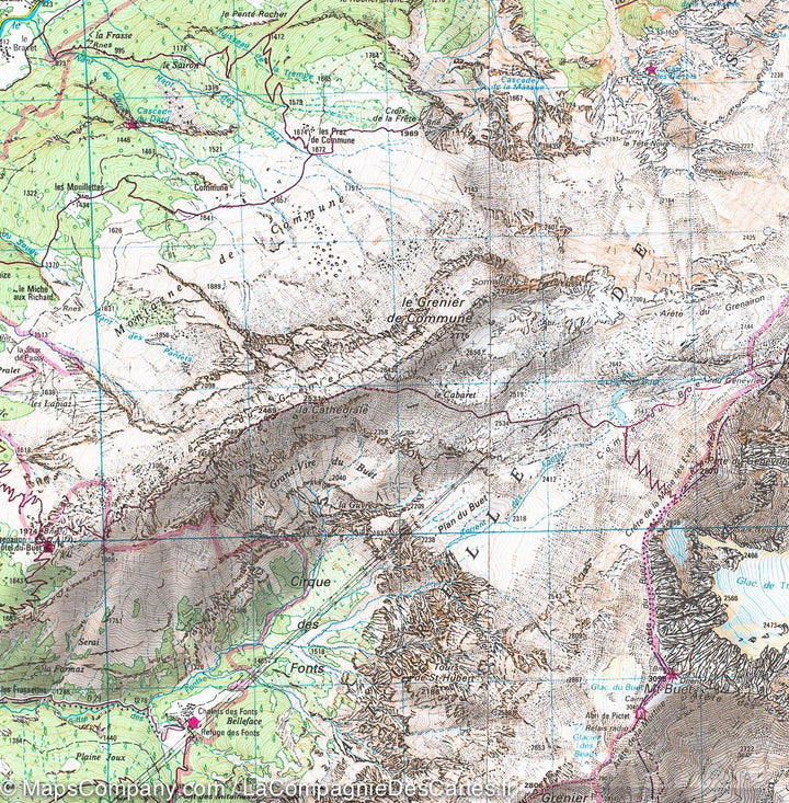 Carte TOP 25 n° 3530 ETR (résistante) - Samoëns & Haut Giffre (Alpes) | IGN carte pliée IGN 