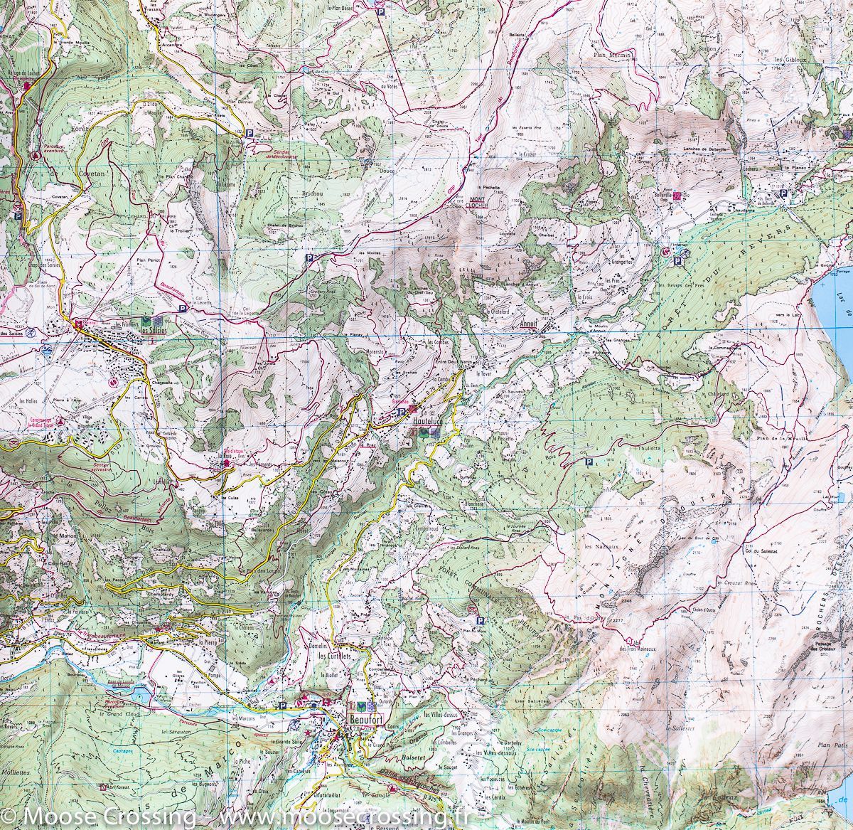 Carte TOP 25 n° 3531 OT - Megève & Col des Aravis (Alpes) | IGN carte de randonnée IGN