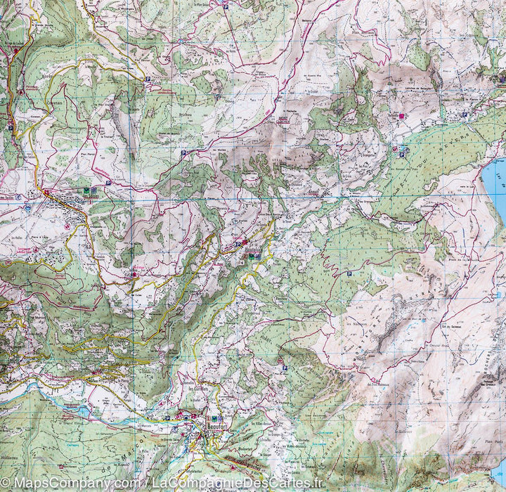 Carte TOP 25 n° 3531 OTR (résistante) - Megève & Col des Aravis (Alpes) | IGN carte pliée IGN 
