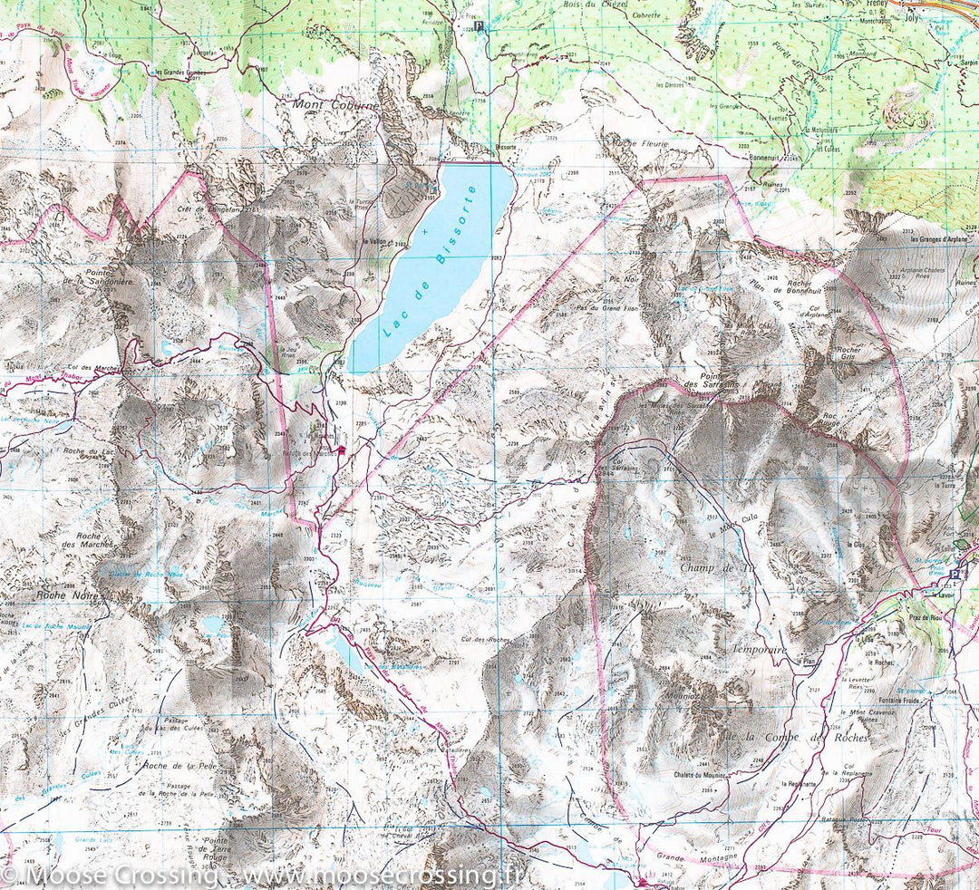 Carte TOP 25 n° 3535 OT - Névache, Mont Thabor & Cols du Galibier et du Lautaret (Alpes) | IGN carte pliée IGN 