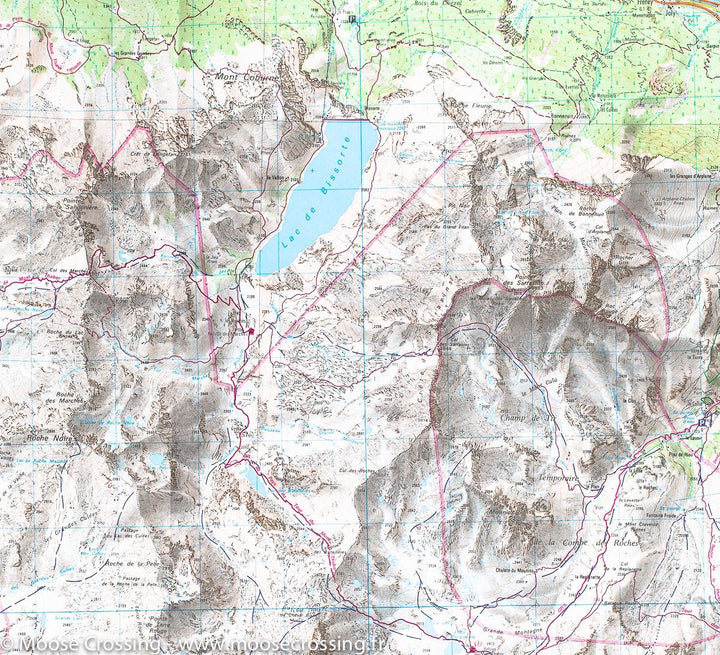 Carte TOP 25 n° 3535 OT - Névache, Mont Thabor & Cols du Galibier et du Lautaret (Alpes) | IGN carte pliée IGN 
