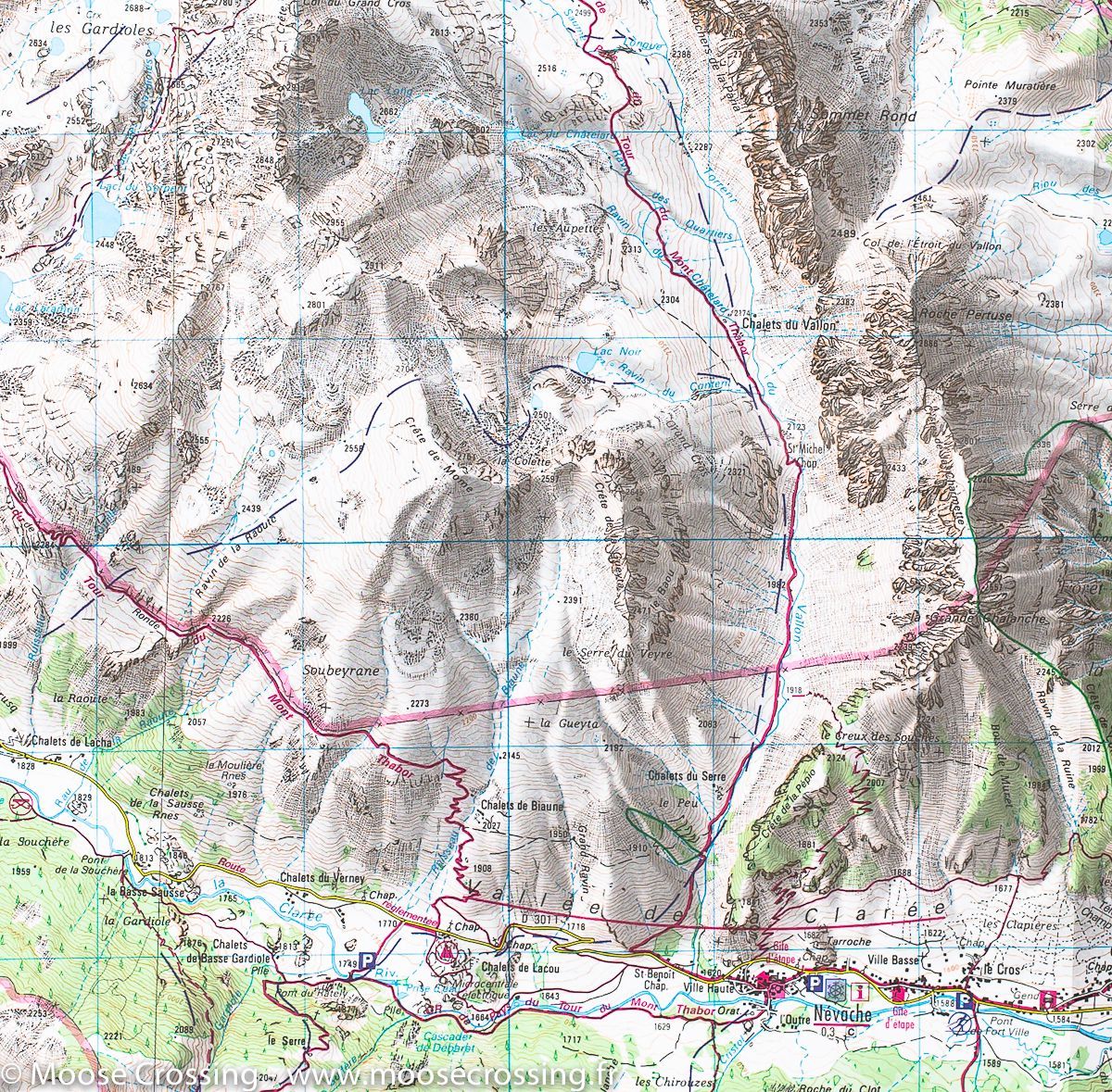 Carte TOP 25 n° 3535 OT - Névache, Mont Thabor & Cols du Galibier et du Lautaret (Alpes) | IGN carte de randonnée IGN