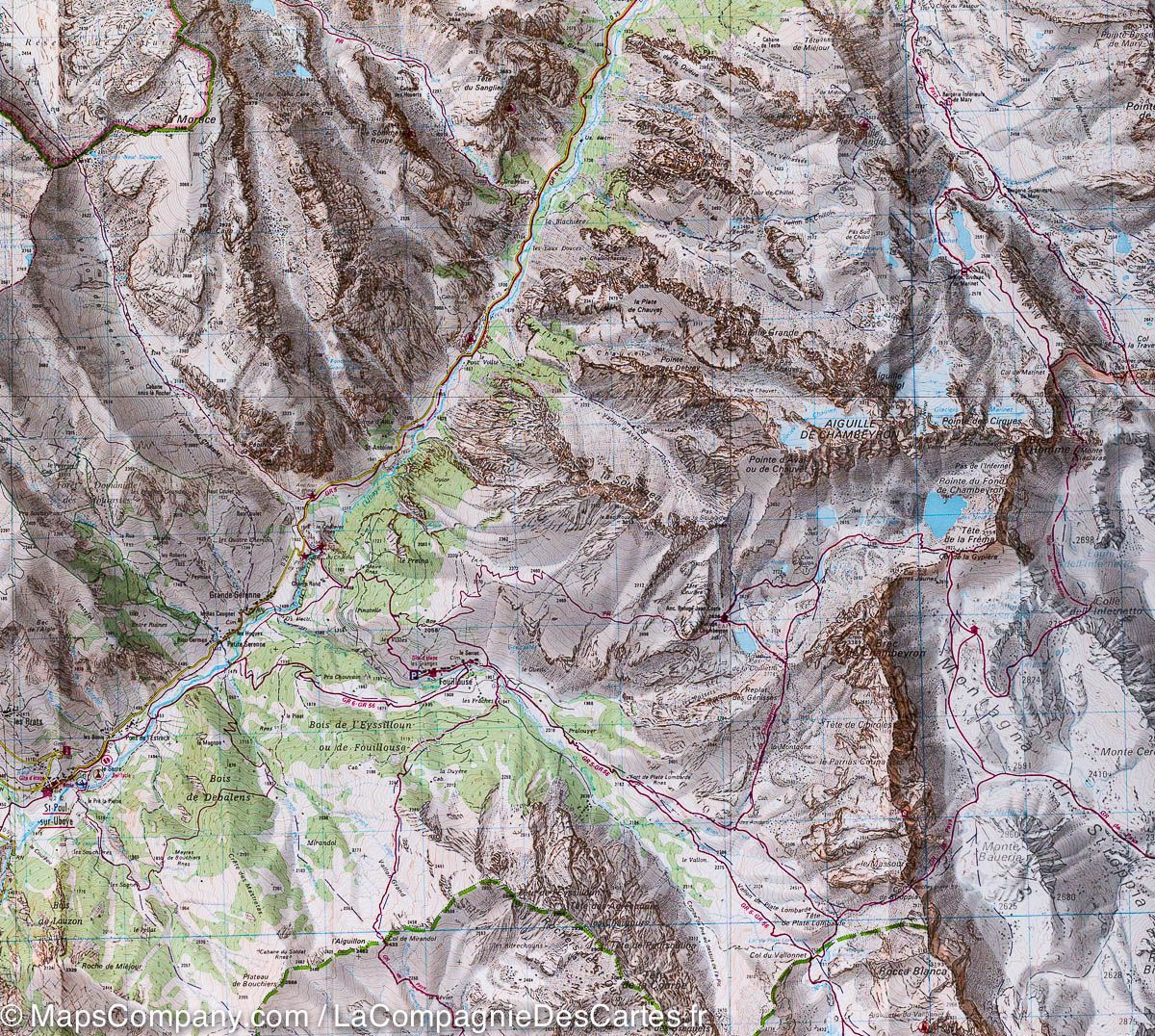 Carte TOP 25 n° 3537 ET - Guillestre, Vars et Risoul (PNR du Queyras, Alpes) | IGN carte de randonnée IGN