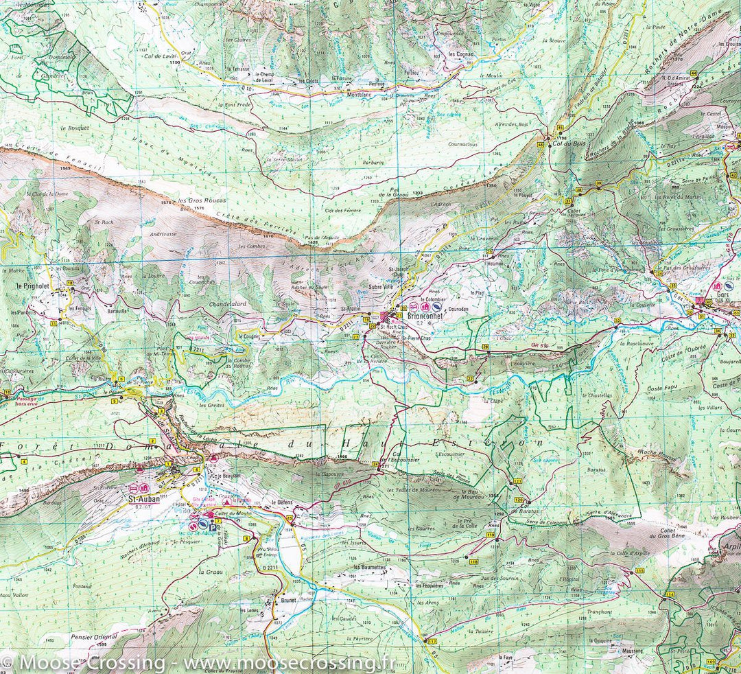 Carte TOP 25 n° 3542 ET - Haut Estéron et Préalpes de Grasse (PNR du Verdon) | IGN carte pliée IGN 