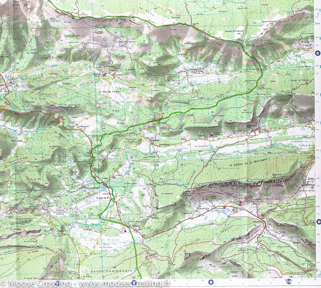 Carte TOP 25 n° 3542 OT - Castellane, Lac de Castillon (PNR du Verdon) | IGN carte pliée IGN 