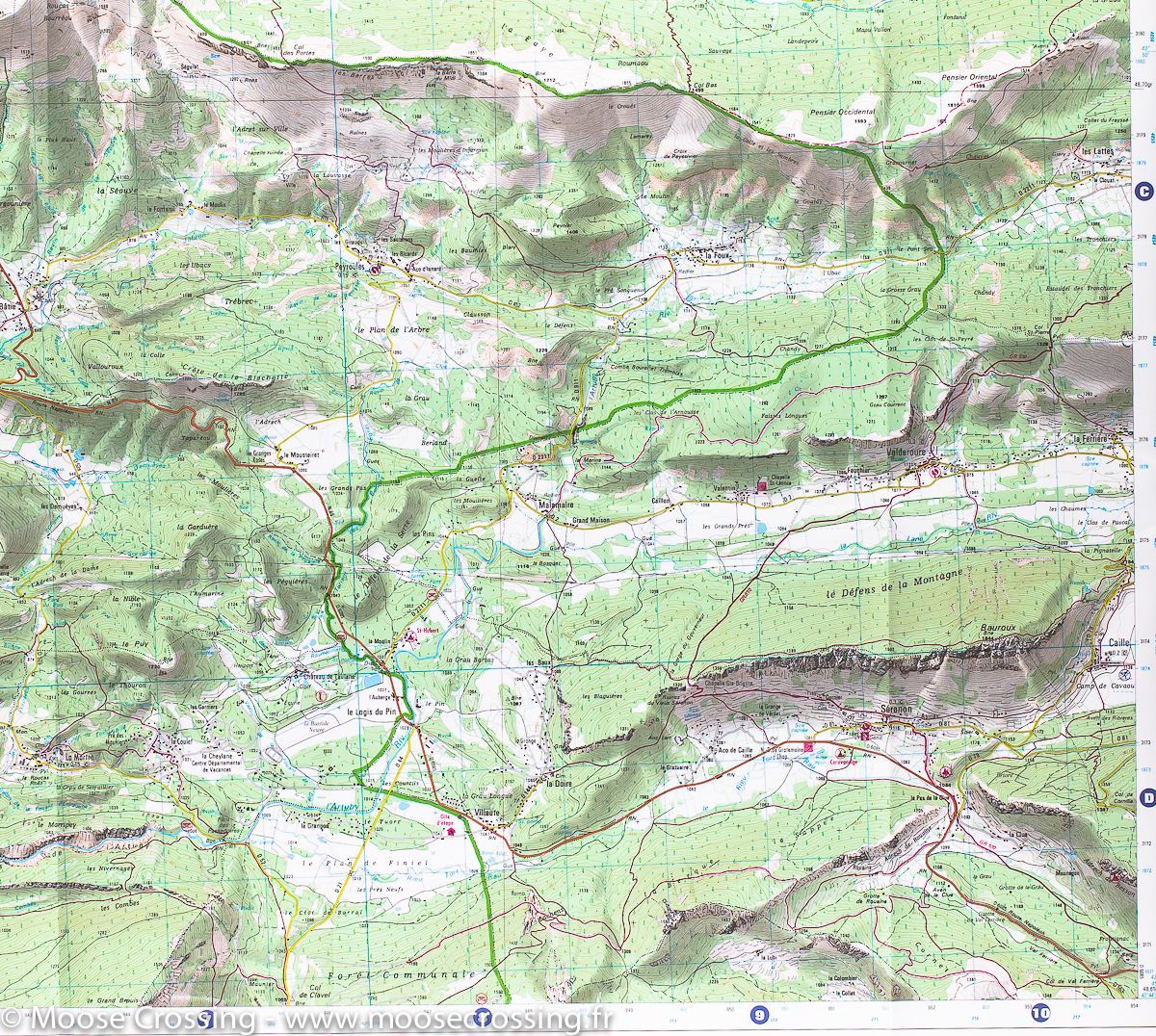 Carte TOP 25 n° 3542 OT - Castellane, Lac de Castillon (PNR du Verdon) | IGN carte de randonnée IGN