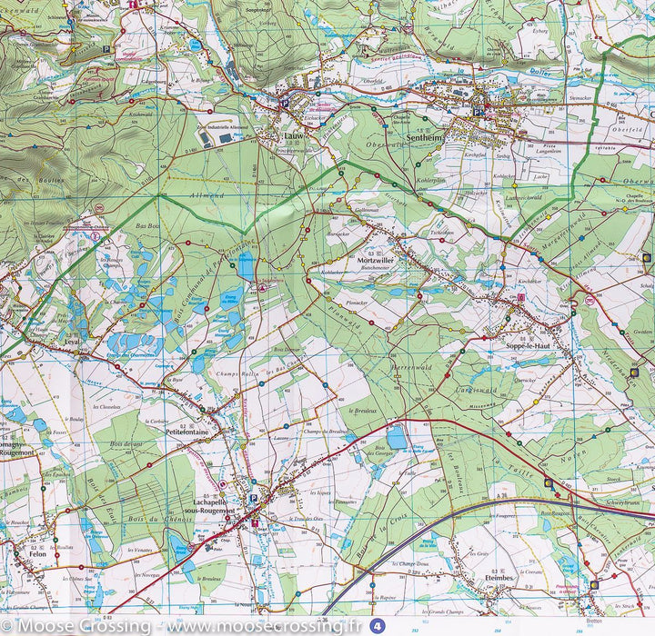 Carte TOP 25 n° 3620 ET - Grand Ballon, Cernay, Guebwiller | IGN carte pliée IGN 