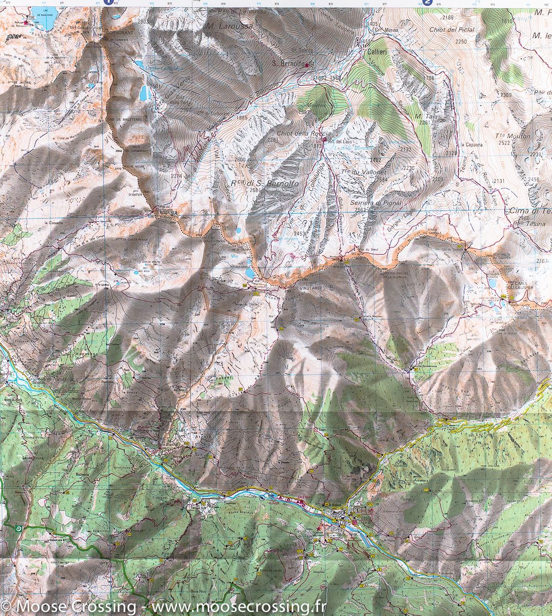 Carte TOP 25 n° 3640 ET - Haute Tinée 2, Isola 2000 (PNR du Mercantour) | IGN carte de randonnée IGN