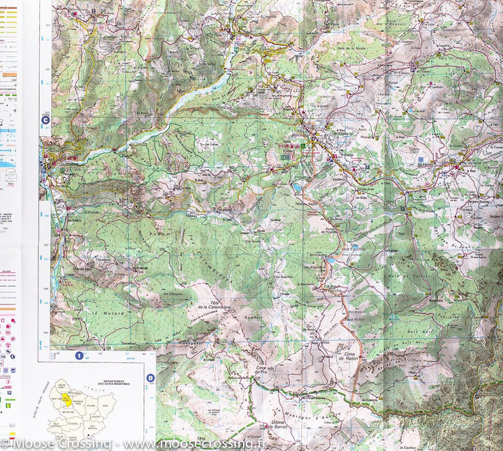 Carte TOP 25 n° 3640 OT - Haut Cians, Valberg (Mercantour) | IGN carte pliée IGN 