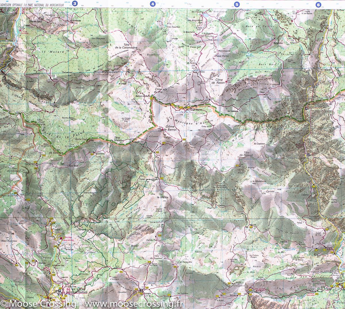 Carte TOP 25 n° 3641 OT - Moyen Var | IGN carte de randonnée IGN