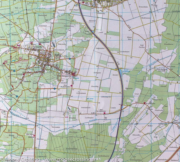Carte TOP 25 n° 3717 ET - Barr, le Hohwald, Villé & Haute vallée de la Bruche | IGN carte pliée IGN 