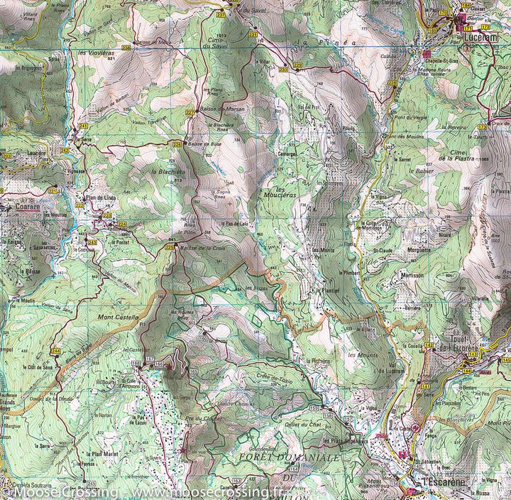 Carte TOP 25 n° 3741 ET - Vallées de la Bévéra et des Paillons (PNR du Mercantour) | IGN carte pliée IGN 
