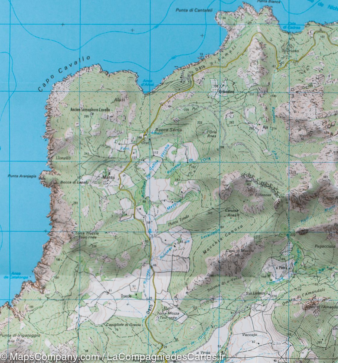 Carte TOP 25 n° 4149 OT - Calvi, Cirque de Bonifatu (PNR de Corse) | IGN carte de randonnée IGN