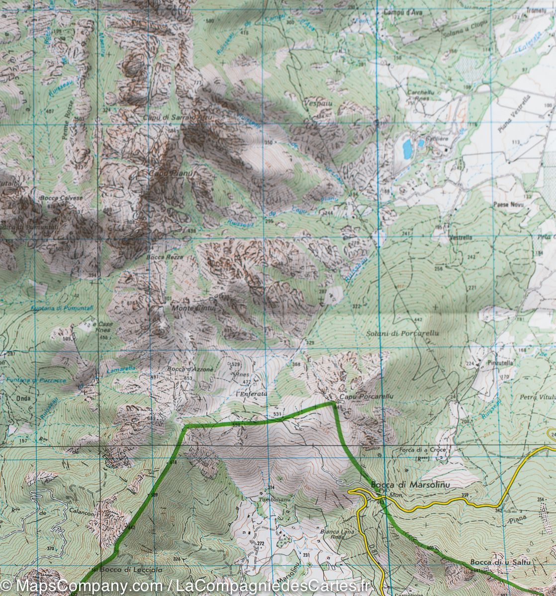 Carte TOP 25 n° 4149 OT - Calvi, Cirque de Bonifatu (PNR de Corse) | IGN carte de randonnée IGN