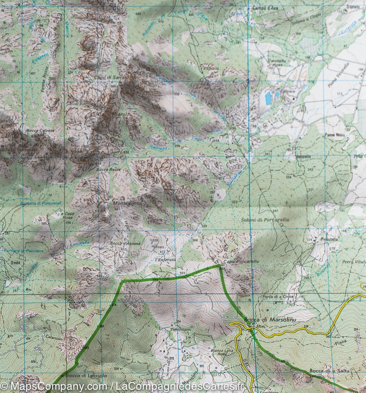 Carte TOP 25 n° 4149 OT - Calvi, Cirque de Bonifatu (PNR de Corse) | IGN carte pliée IGN 