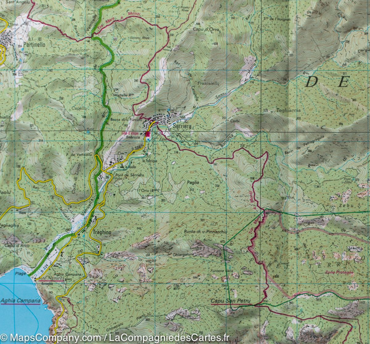 Carte TOP 25 n° 4150 OT - Porto, Calanche de Piana (PNR de Corse) | IGN carte de randonnée IGN