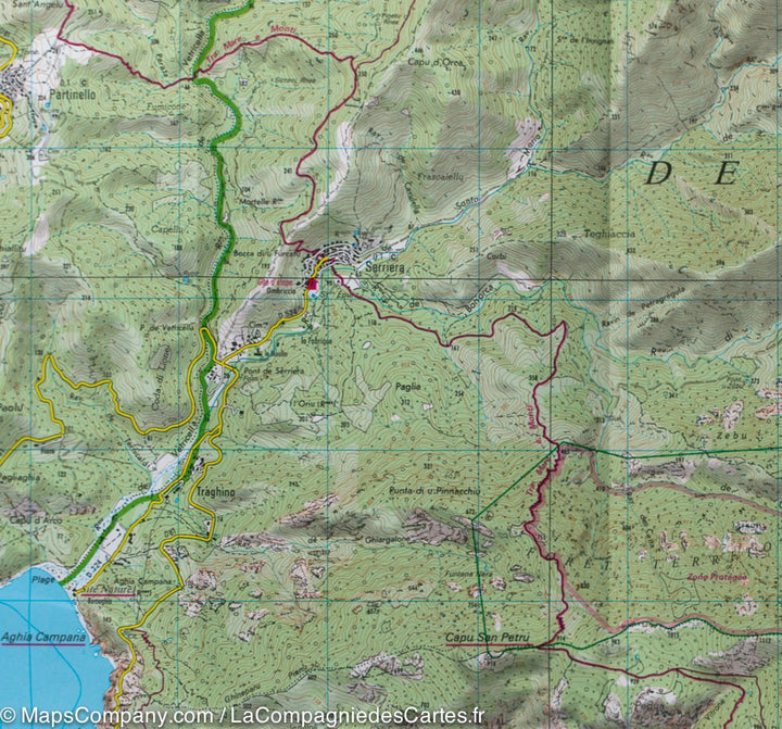 Carte TOP 25 n° 4150 OT - Porto, Calanche de Piana (PNR de Corse) | IGN carte pliée IGN 