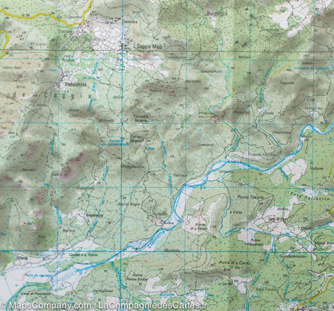 Carte TOP 25 n° 4151 OT - Vico, Cargese, Golfe de Sagone (PNR de Corse) | IGN carte pliée IGN 