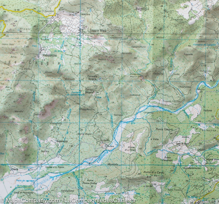 Carte TOP 25 n° 4151 OT - Vico, Cargese, Golfe de Sagone (PNR de Corse) | IGN carte pliée IGN 