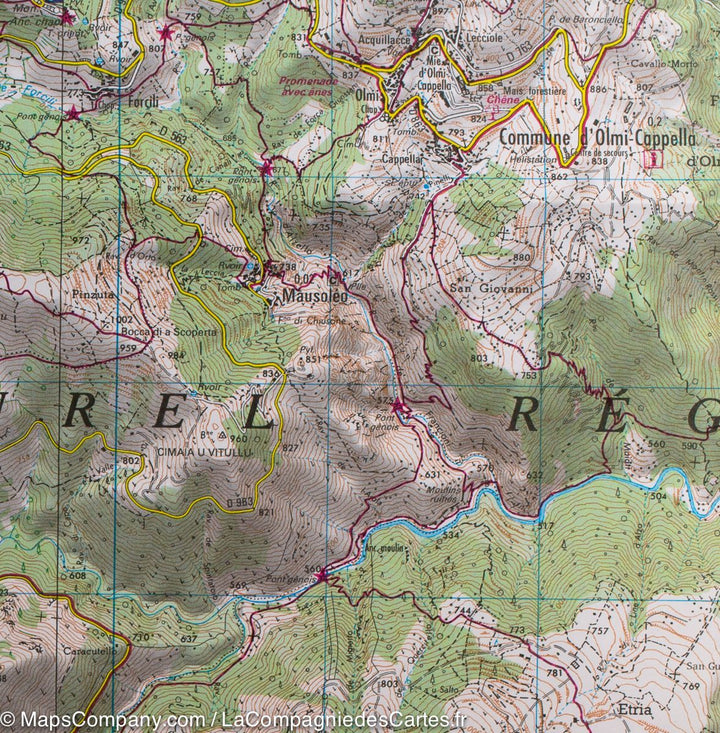 Carte TOP 25 n° 4249 OT - L'île Rousse (PNR de Corse) | IGN carte pliée IGN 