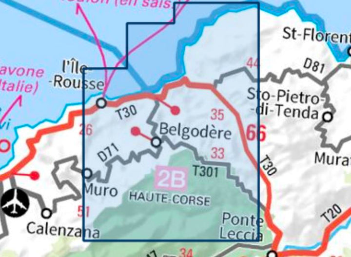 Carte TOP 25 n° 4249 OT - L'île Rousse (PNR de Corse) | IGN carte pliée IGN 