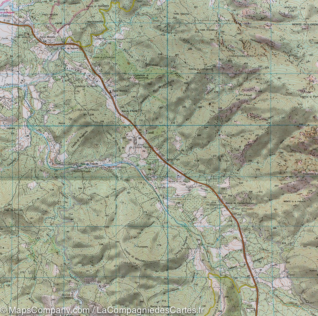 Carte TOP 25 n° 4249 OT - L'île Rousse (PNR de Corse) | IGN carte pliée IGN 