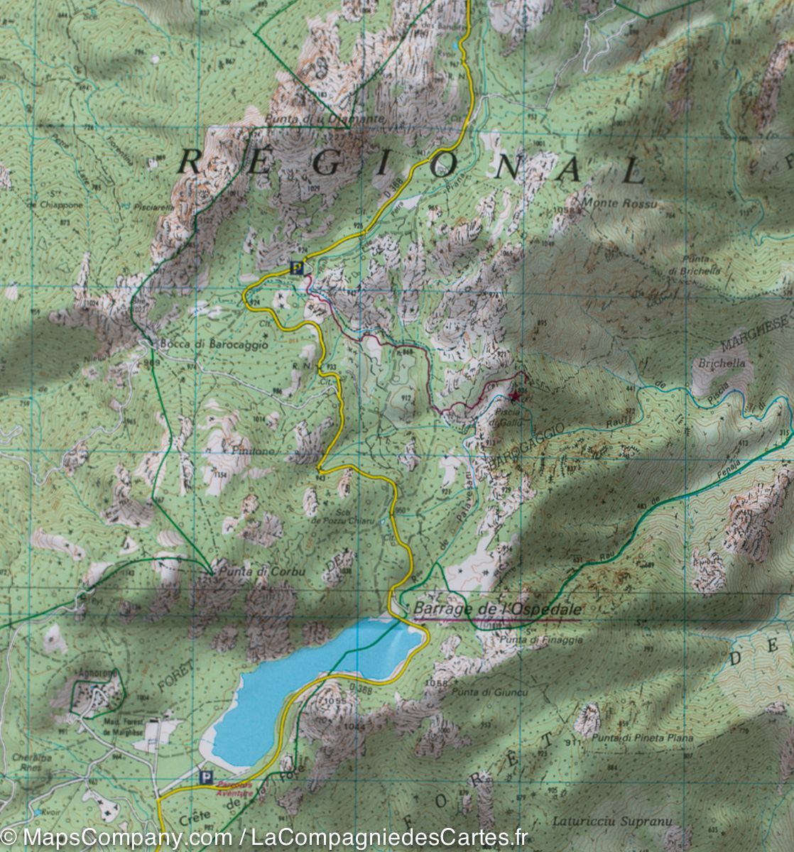 Carte TOP 25 n° 4254 ET - Porto-Vecchio (PNR de Corse) | IGN carte de randonnée IGN