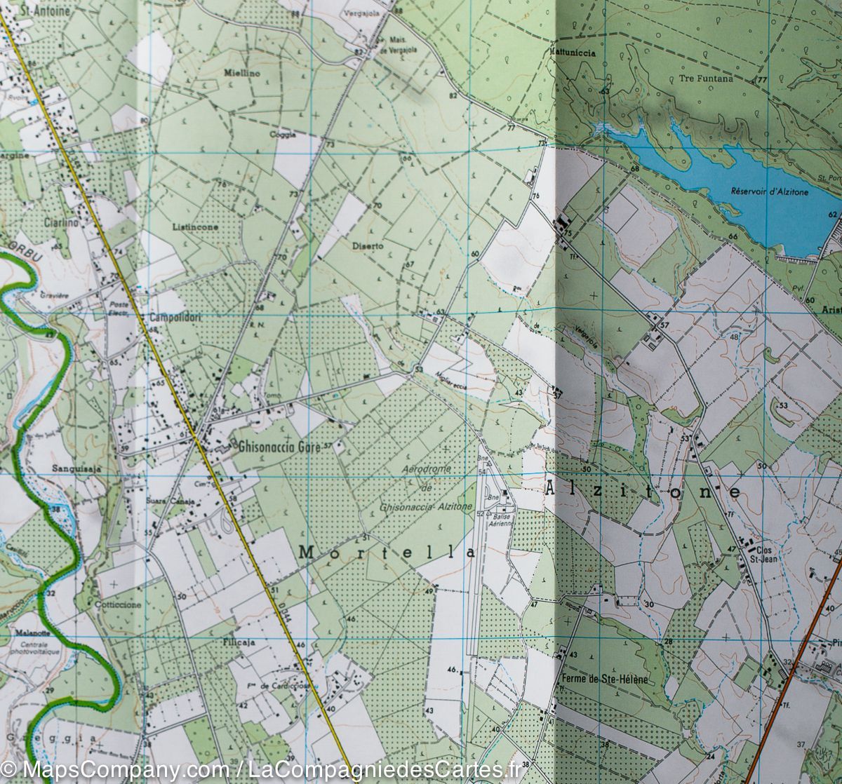 Carte TOP 25 n° 4352 OT - Aléria, Ghisonaccia (PNR de Corse) | IGN carte de randonnée IGN