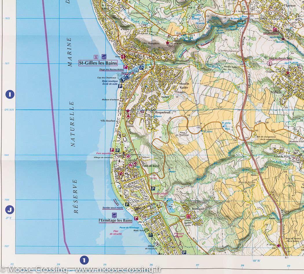 Carte TOP 25 n° 4401 RT - St Paul, Le Port (Ile de la Réunion, Nord-Ouest) | IGN carte de randonnée IGN