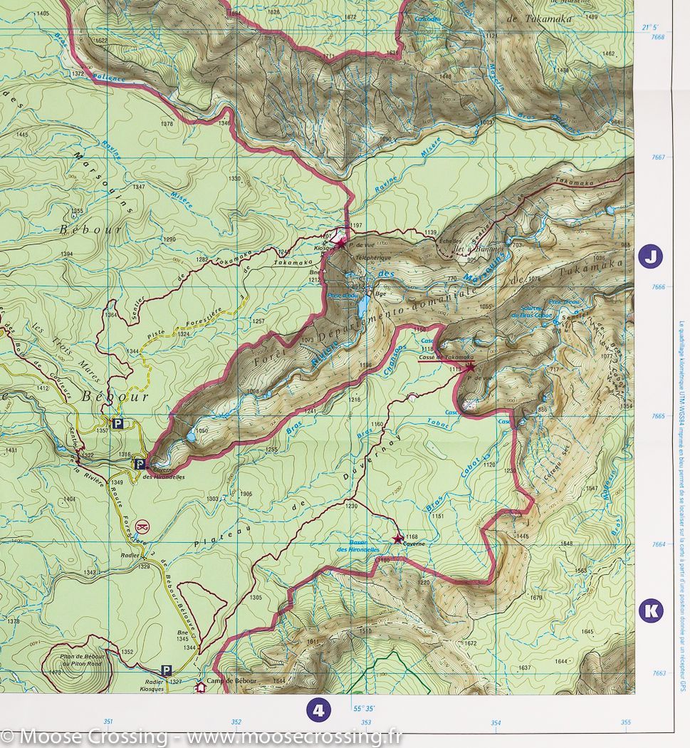 Carte TOP 25 n° 4402 RTR (résistante) - Saint Denis (Ile de la Réunion, Centre et Nord) | IGN carte pliée IGN 