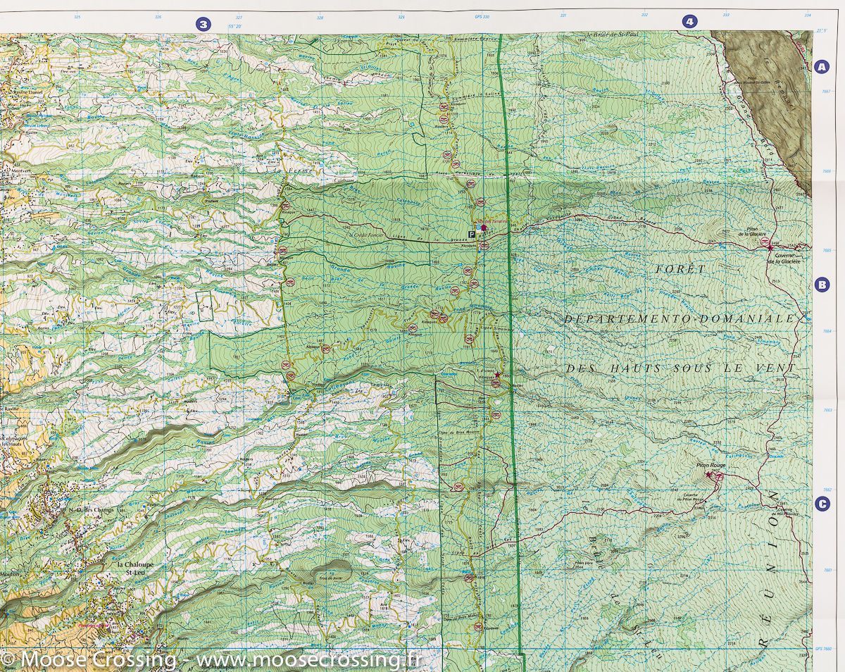 Carte TOP 25 n° 4404 RT - St Leu, l'Etang Salé (Ile de La Réunion, Sud-Ouest) | IGN carte de randonnée IGN