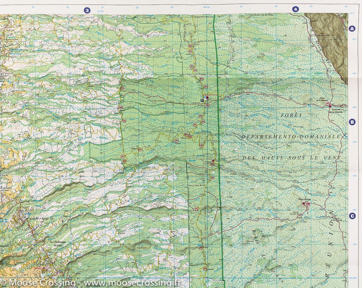 Carte TOP 25 n° 4404 RT - St Leu, l'Etang Salé (Ile de La Réunion, Sud-Ouest) | IGN carte pliée IGN 