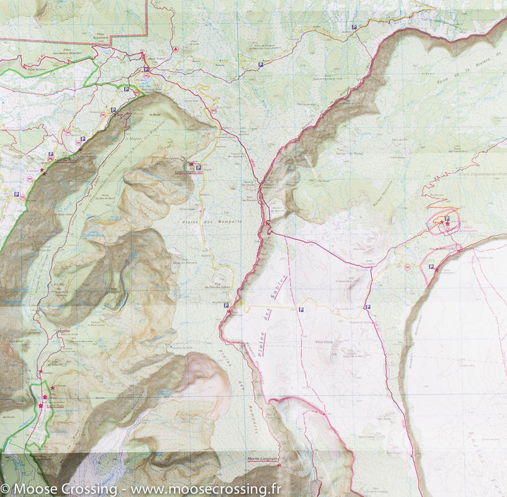 Carte TOP 25 n° 4406 RT - Piton de la Fournaise (Ile de la Réunion) | IGN carte pliée IGN 