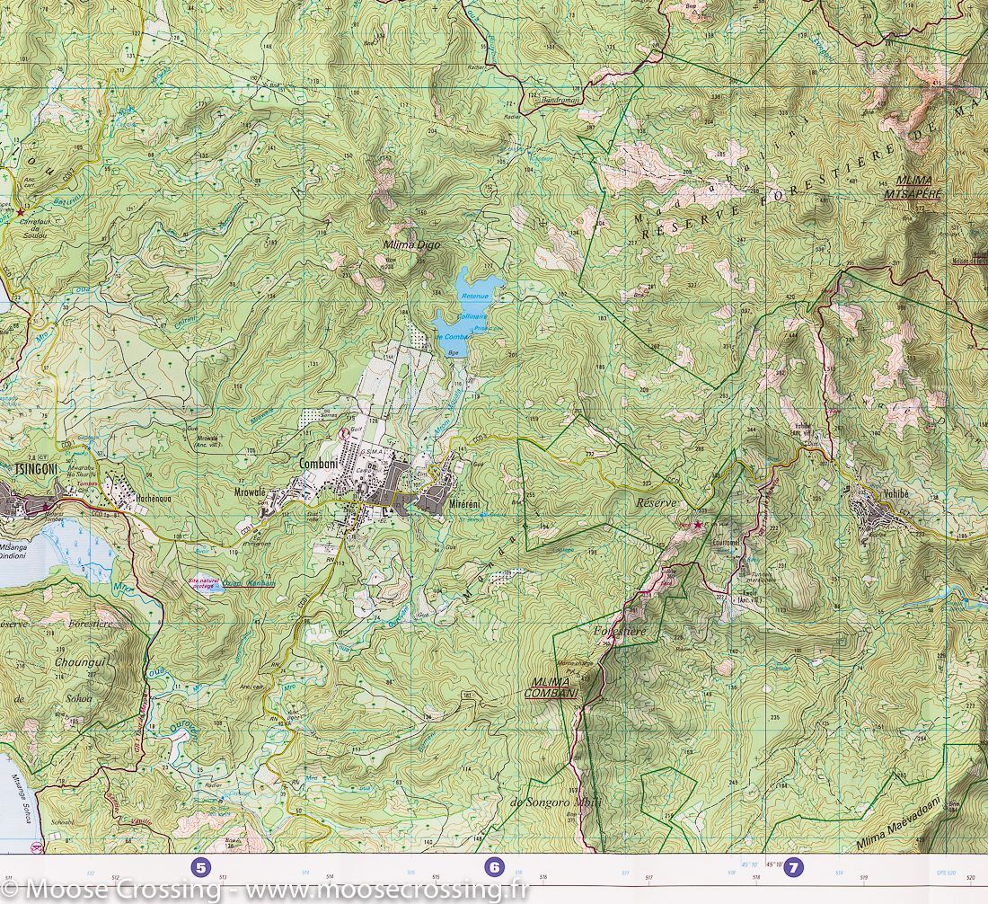 Carte TOP 25 n° 4410 MT - Mayotte Nord (archipel des Comores), Mamoudzo, Mtsambroro | IGN carte de randonnée IGN