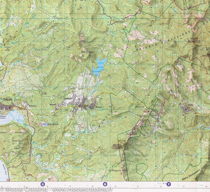 Carte TOP 25 n° 4410 MT - Mayotte Nord (archipel des Comores), Mamoudzo, Mtsambroro | IGN carte pliée IGN 