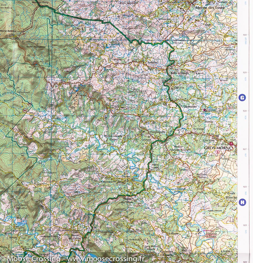 Carte TOP 25 n° 4501 MT - Martinique Nord (Fort-de-France, Montagne Pelée) | IGN carte de randonnée IGN